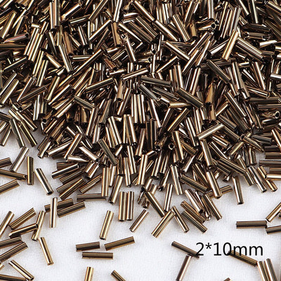 2-10mm 10g 10g Coffe Glass Beads Mix Style Czech Glass Beads Tube Bugle Spacer Beads for Jewelry Making DIY Earring κολιέ A0113
