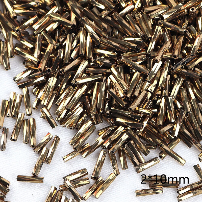 2-10mm 10g 10g Coffe Glass Beads Mix Style Czech Glass Beads Tube Bugle Spacer Beads for Jewelry Making DIY Earring κολιέ A0113