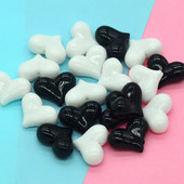 10 bucăți margele acrilice în formă de inimă, accesorii pentru bijuterii DIY, margele pentru bijuterii, accesorii pentru șnur pentru telefon