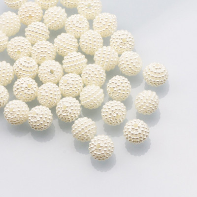 50 τμχ/παρτίδα 10mm Μικτό χρώμα Bayberry Ακρυλικές χάντρες Στρογγυλές Χαλαρές Χάντρες για Χειροτεχνία Προμήθειες Βεντοτεχνίας Ρούχων Ενδυμάτων DIY