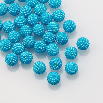 50 τμχ/παρτίδα 10mm Μικτό χρώμα Bayberry Ακρυλικές χάντρες Στρογγυλές Χαλαρές Χάντρες για Χειροτεχνία Προμήθειες Βεντοτεχνίας Ρούχων Ενδυμάτων DIY