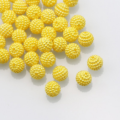 50 τμχ/παρτίδα 10mm Μικτό χρώμα Bayberry Ακρυλικές χάντρες Στρογγυλές Χαλαρές Χάντρες για Χειροτεχνία Προμήθειες Βεντοτεχνίας Ρούχων Ενδυμάτων DIY