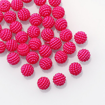 50 τμχ/παρτίδα 10mm Μικτό χρώμα Bayberry Ακρυλικές χάντρες Στρογγυλές Χαλαρές Χάντρες για Χειροτεχνία Προμήθειες Βεντοτεχνίας Ρούχων Ενδυμάτων DIY