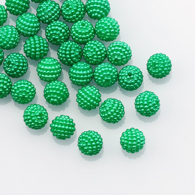 50 τμχ/παρτίδα 10mm Μικτό χρώμα Bayberry Ακρυλικές χάντρες Στρογγυλές Χαλαρές Χάντρες για Χειροτεχνία Προμήθειες Βεντοτεχνίας Ρούχων Ενδυμάτων DIY