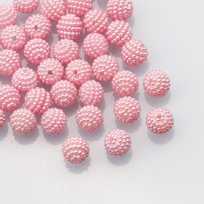 50 τμχ/παρτίδα 10mm Μικτό χρώμα Bayberry Ακρυλικές χάντρες Στρογγυλές Χαλαρές Χάντρες για Χειροτεχνία Προμήθειες Βεντοτεχνίας Ρούχων Ενδυμάτων DIY