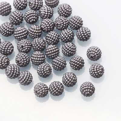 50 τμχ/παρτίδα 10mm Μικτό χρώμα Bayberry Ακρυλικές χάντρες Στρογγυλές Χαλαρές Χάντρες για Χειροτεχνία Προμήθειες Βεντοτεχνίας Ρούχων Ενδυμάτων DIY