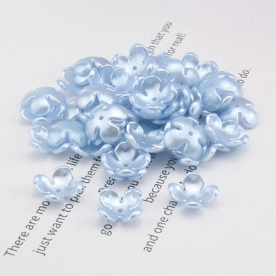 50-200gab/iepakojumā 17mm akrila ziedu krelles, brīvas starplikas krelles rotaslietu izgatavošanai, rokassprādzes DIY cepure Apģērbu dekorēšanas piederumi