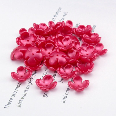 50-200gab/iepakojumā 17mm akrila ziedu krelles, brīvas starplikas krelles rotaslietu izgatavošanai, rokassprādzes DIY cepure Apģērbu dekorēšanas piederumi