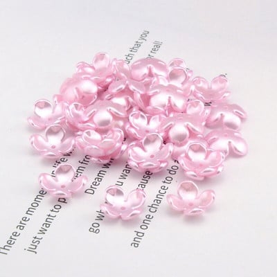 50-200gab/iepakojumā 17mm akrila ziedu krelles, brīvas starplikas krelles rotaslietu izgatavošanai, rokassprādzes DIY cepure Apģērbu dekorēšanas piederumi