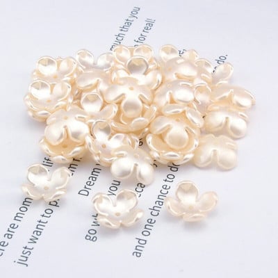 50-200gab/iepakojumā 17mm akrila ziedu krelles, brīvas starplikas krelles rotaslietu izgatavošanai, rokassprādzes DIY cepure Apģērbu dekorēšanas piederumi