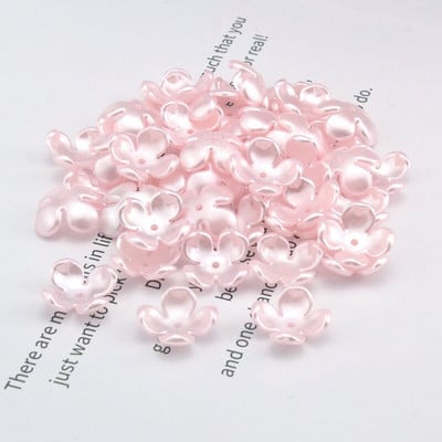 50-200gab/iepakojumā 17mm akrila ziedu krelles, brīvas starplikas krelles rotaslietu izgatavošanai, rokassprādzes DIY cepure Apģērbu dekorēšanas piederumi