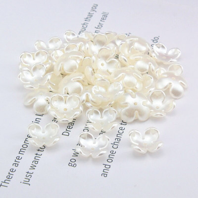 50-200gab/iepakojumā 17mm akrila ziedu krelles, brīvas starplikas krelles rotaslietu izgatavošanai, rokassprādzes DIY cepure Apģērbu dekorēšanas piederumi