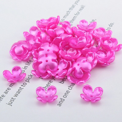 50-200gab/iepakojumā 17mm akrila ziedu krelles, brīvas starplikas krelles rotaslietu izgatavošanai, rokassprādzes DIY cepure Apģērbu dekorēšanas piederumi