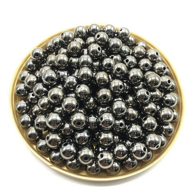 Veľkoobchod 3 4 6 8 10 12 mm 30-500 ks pozlátených/kovovo pozlátených CCB okrúhlych dištančných korálok na výrobu šperkov, náramok, náhrdelník