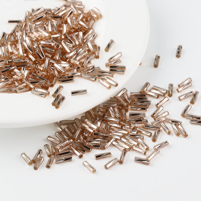 30g/kott Värviga kaetud 2X6,5mm toruhelmed Klaasrõivad Seemnehelmed aksessuaaride jaoks Käevõru ehted isetegemise käsitöötööriist