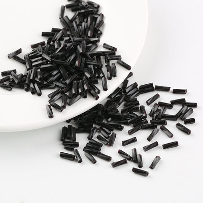 30g/kott Värviga kaetud 2X6,5mm toruhelmed Klaasrõivad Seemnehelmed aksessuaaride jaoks Käevõru ehted isetegemise käsitöötööriist