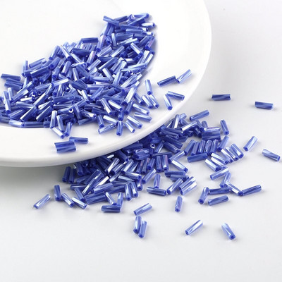 30g/kott Värviga kaetud 2X6,5mm toruhelmed Klaasrõivad Seemnehelmed aksessuaaride jaoks Käevõru ehted isetegemise käsitöötööriist