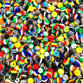 50 tk 8mm ümmargused vaiguhelmed värvilised triibulised vahehelmed ehete valmistamiseks lastele käsitööosakond DIY rõivatarvikud