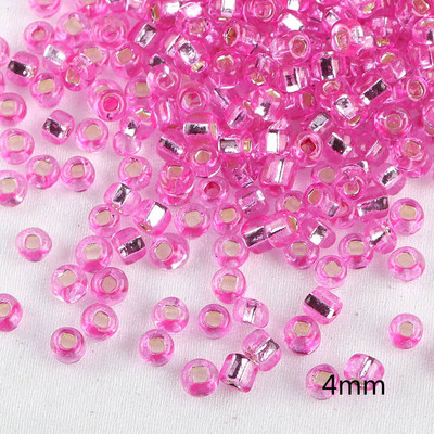 2-10 mm 10 g Ružičaste staklene perle mješovitog stila Okrugla truba Delica staklena perla za vez DIY radni materijal za izradu perli E0331