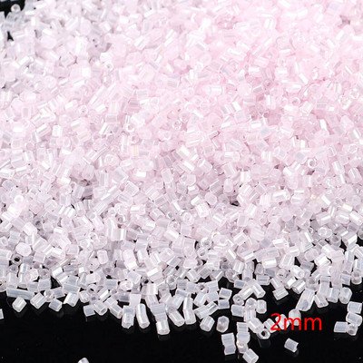 2-10 mm 10 g Ružičaste staklene perle mješovitog stila Okrugla truba Delica staklena perla za vez DIY radni materijal za izradu perli E0331