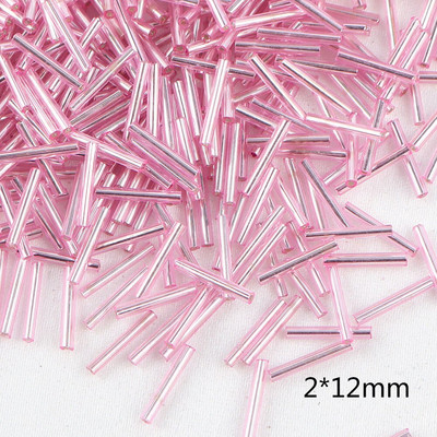 2-10 mm 10 g Ružičaste staklene perle mješovitog stila Okrugla truba Delica staklena perla za vez DIY radni materijal za izradu perli E0331