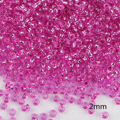 2-10 mm 10 g Ružičaste staklene perle mješovitog stila Okrugla truba Delica staklena perla za vez DIY radni materijal za izradu perli E0331