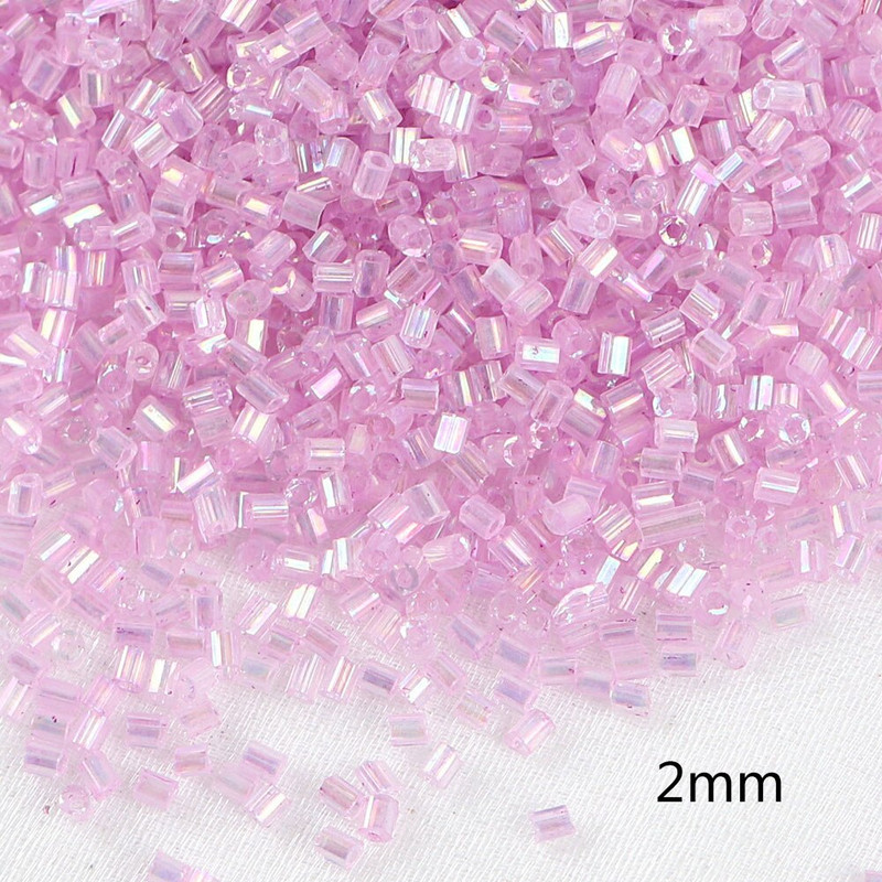 2-10 mm 10 g Розови стъклени мъниста Смесен стил Кръгла стебла Delica Стъклено мънисто Направи си сам Работен материал за мъниста E0331