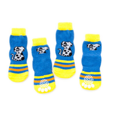 Чорапи за домашни любимци Стоки за домашни любимци Кучешки чорапи против хлъзгане Плетени чорапи за домашни любимци Чорапи за кученца Дишащи цветни, меки, сладки, прекрасни, топли безопасни