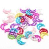 100 tk segatud kuuruudukujulised pärlid, kaunistused, lameda seljaga Cabochon scrapbooking kaunistused Kawaii isetegemise tarvikud