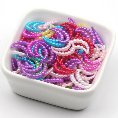 100 tk segatud kuuruudukujulised pärlid, kaunistused, lameda seljaga Cabochon scrapbooking kaunistused Kawaii isetegemise tarvikud