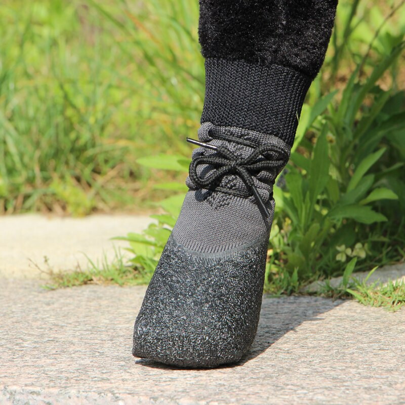 Kojinės šunims Lauke Maži Katės Šunys Megzti Šiltos Kojinės Neslystančios Guminis Padas Bateliai Priedai 4vnt Spausdinti Paw Sport Pet Cats Ne