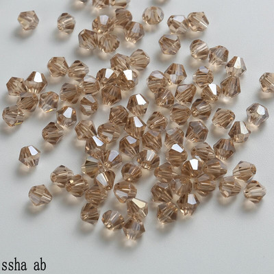 Mărgele de cristal bicon de 4 mm furnizează placare color AB, brățară Fabricarea de bijuterii 100 buc Plus 100 buc