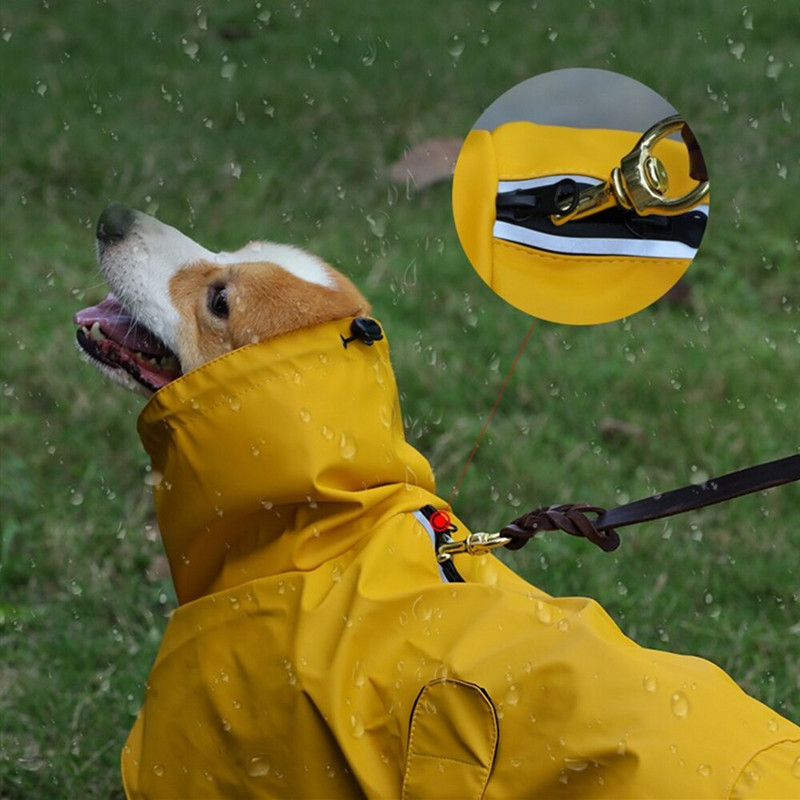 Nepremokavé oblečenie pre psov, pláštenka na pes, módna reflexná bunda z PU pre stredné a veľké psy, vonkajšie cestovné potreby pre domáce zvieratá