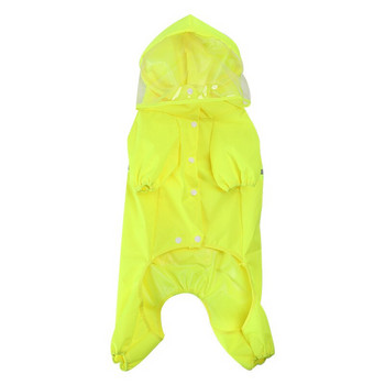 Pet Raincoat Dog Rainy Weather Αδιάβροχο all-inclusive Poncho Dogs Jumpsuit Pet Jacket Clothes