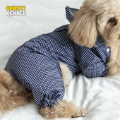 CAWAYI KENNEL Bodkovaný pršiplášť pre psov Mäkký nepremokavý obleček pre psov Vonkajší kabát Pršiplášť s kapucňou pre psov Pončo Pršiplášte pre domáce zvieratá