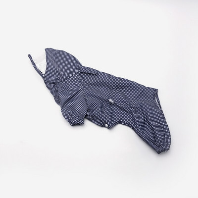 CAWAYI KENNEL Bodkovaný pršiplášť pre psov Mäkký nepremokavý obleček pre psov Vonkajší kabát Pršiplášť s kapucňou pre psov Pončo Pršiplášte pre domáce zvieratá