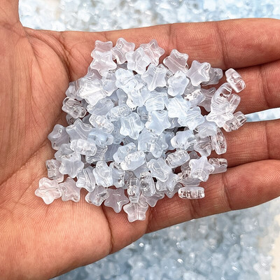 Нови 30 бр./лот 8 мм AB цветни мъниста с петолъчна звезда Чешки стъклени свободни дистанционни мъниста за изработка на бижута Направи си сам аксесоари за дрехи