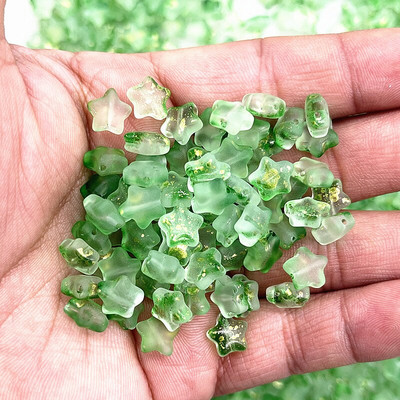 Нови 30 бр./лот 8 мм AB цветни мъниста с петолъчна звезда Чешки стъклени свободни дистанционни мъниста за изработка на бижута Направи си сам аксесоари за дрехи