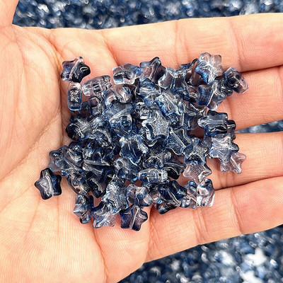 Нови 30 бр./лот 8 мм AB цветни мъниста с петолъчна звезда Чешки стъклени свободни дистанционни мъниста за изработка на бижута Направи си сам аксесоари за дрехи