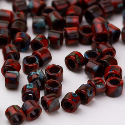 Taidian Miyuki 11/0 Delica Seedbeads 1,3*1,6mm Pearl Weaving Handmake Needlework Color Craft for Jewelry Making 5g Περίπου 1000 τμχ