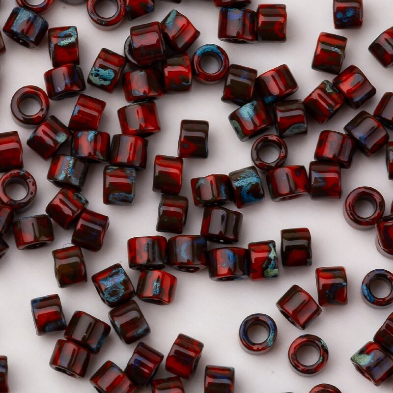 Taidian Miyuki 11/0 Delica Seedbeads 1,3*1,6mm Pearl Weaving Handmake Needlework Color Craft for Jewelry Making 5g Περίπου 1000 τμχ