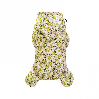 Kassi polüester kapuutsiga veekindel neljajalgse kapuutsiga värske trükiga vihmamantel koerariided Täiesti sobiv vihmamantel õues ostlemiseks