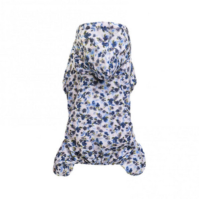 Kassi polüester kapuutsiga veekindel neljajalgse kapuutsiga värske trükiga vihmamantel koerariided Täiesti sobiv vihmamantel õues ostlemiseks