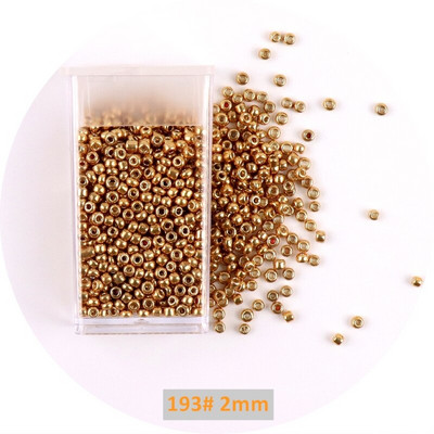 1 μπουκάλι Golden Spacer Glass Seed Beads Multi Size Delica Beads Bugles Tube For DIY Γυναικεία Ενδύματα Κολιέ Αξεσουάρ ραπτικής