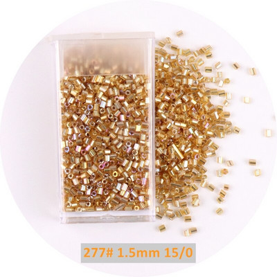 1 μπουκάλι Golden Spacer Glass Seed Beads Multi Size Delica Beads Bugles Tube For DIY Γυναικεία Ενδύματα Κολιέ Αξεσουάρ ραπτικής