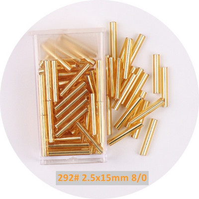 1 μπουκάλι Golden Spacer Glass Seed Beads Multi Size Delica Beads Bugles Tube For DIY Γυναικεία Ενδύματα Κολιέ Αξεσουάρ ραπτικής