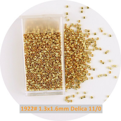 1 μπουκάλι Golden Spacer Glass Seed Beads Multi Size Delica Beads Bugles Tube For DIY Γυναικεία Ενδύματα Κολιέ Αξεσουάρ ραπτικής
