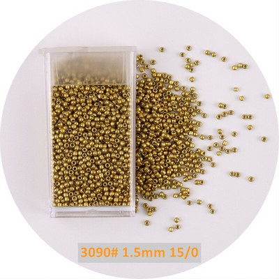 1 μπουκάλι Golden Spacer Glass Seed Beads Multi Size Delica Beads Bugles Tube For DIY Γυναικεία Ενδύματα Κολιέ Αξεσουάρ ραπτικής