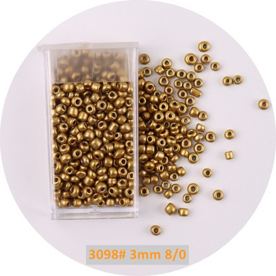 1 μπουκάλι Golden Spacer Glass Seed Beads Multi Size Delica Beads Bugles Tube For DIY Γυναικεία Ενδύματα Κολιέ Αξεσουάρ ραπτικής