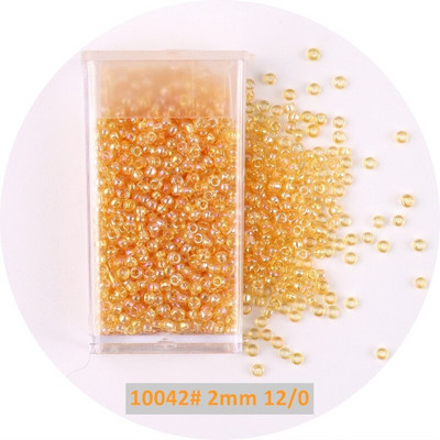 1 μπουκάλι Golden Spacer Glass Seed Beads Multi Size Delica Beads Bugles Tube For DIY Γυναικεία Ενδύματα Κολιέ Αξεσουάρ ραπτικής